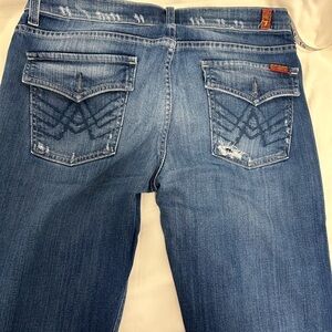 7 For All Mankind Men's Blue Bootcut Jeans